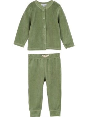 MAISON ME Baby Green Fleece Two-Piece Set